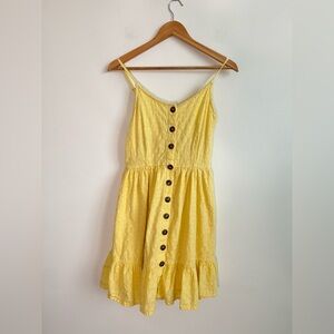 Yellow Button Down Dress